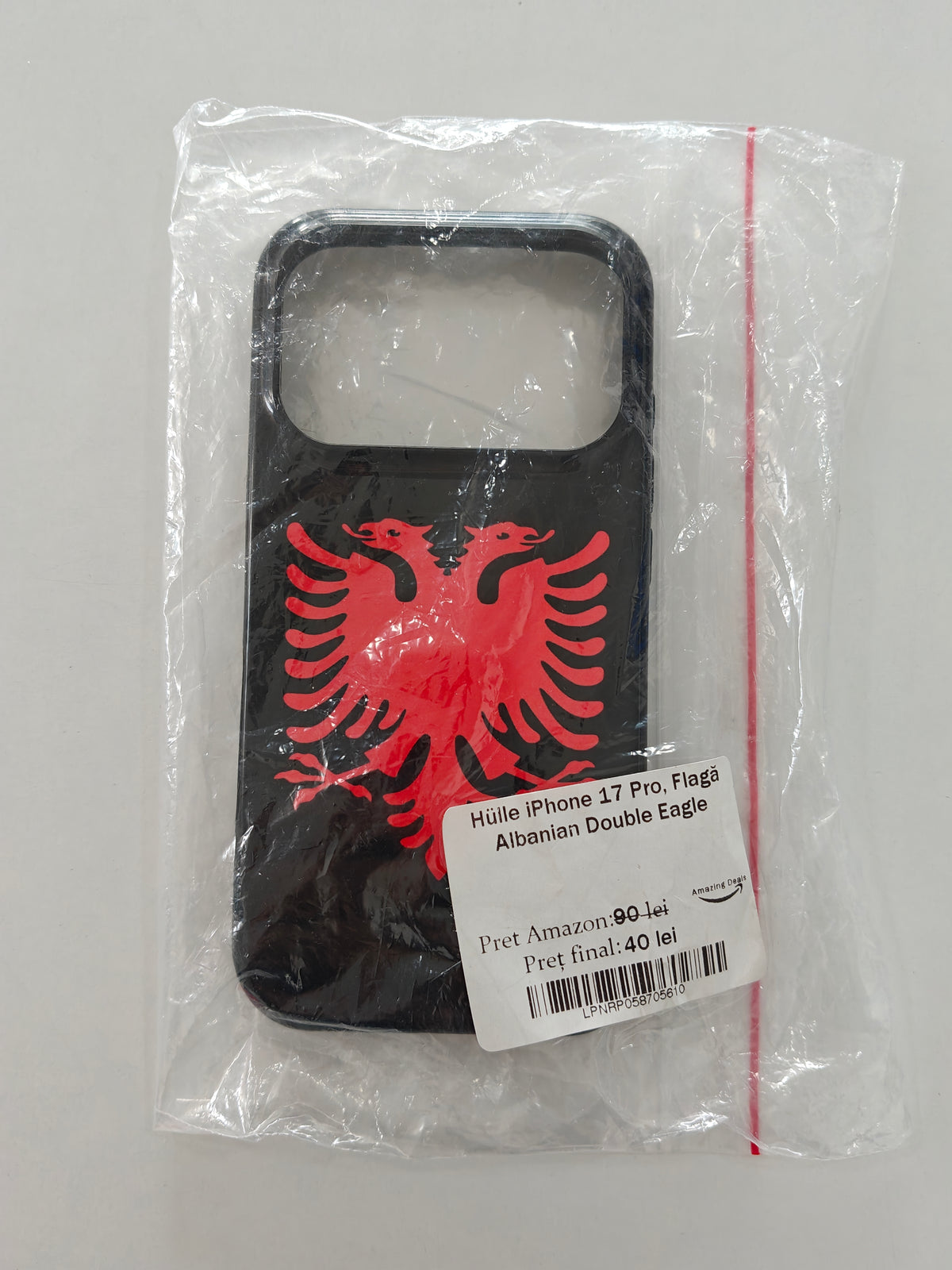Husa iPhone 17 Pro ,Steag Albanez