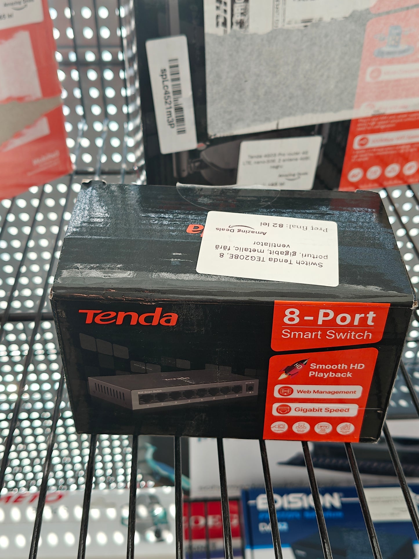 Switch 8 Porturi ,Tenda TEG208E ,gigabit