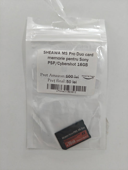 SHEAWA MS Pro Duo Card , memorie pentru Sony PSP/Cybershot, 16GB