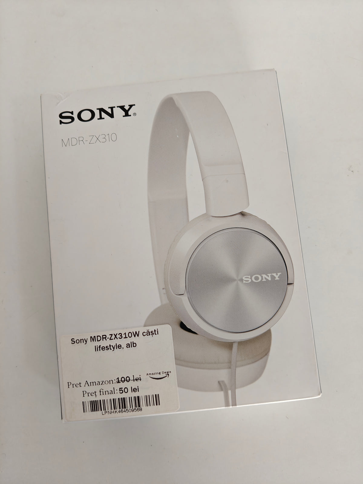 Sony MDR-ZX310W - Căști cu Fir