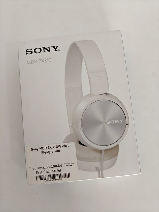 Sony MDR-ZX310W - Căști cu Fir