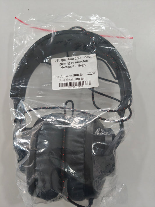 JBL Quantum 100 - căști Gaming cu fir (Fără microfon)
