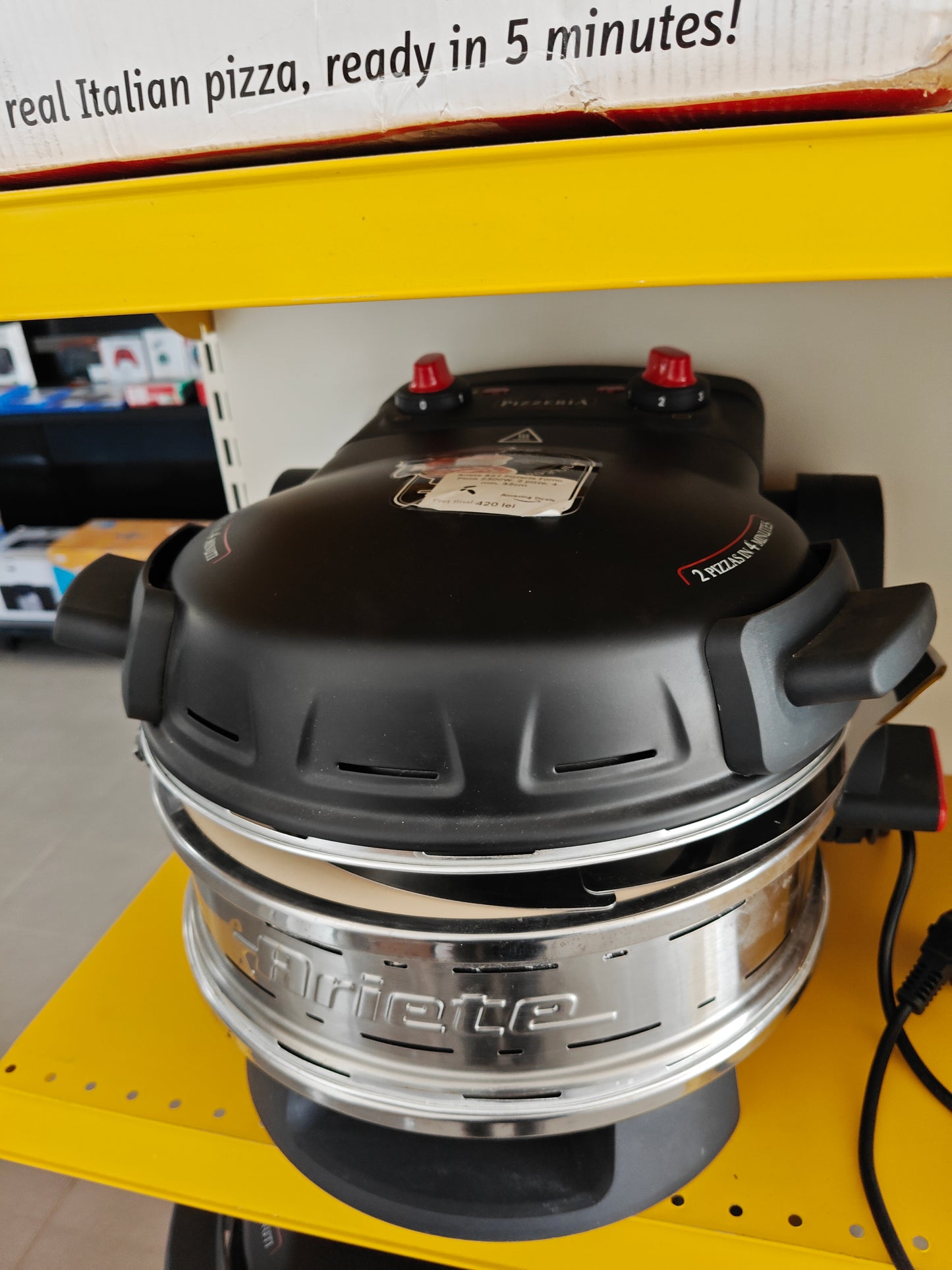 Cuptor pentru Pizza ,Ariete 927 2300W ,2 Pizza, 32cm