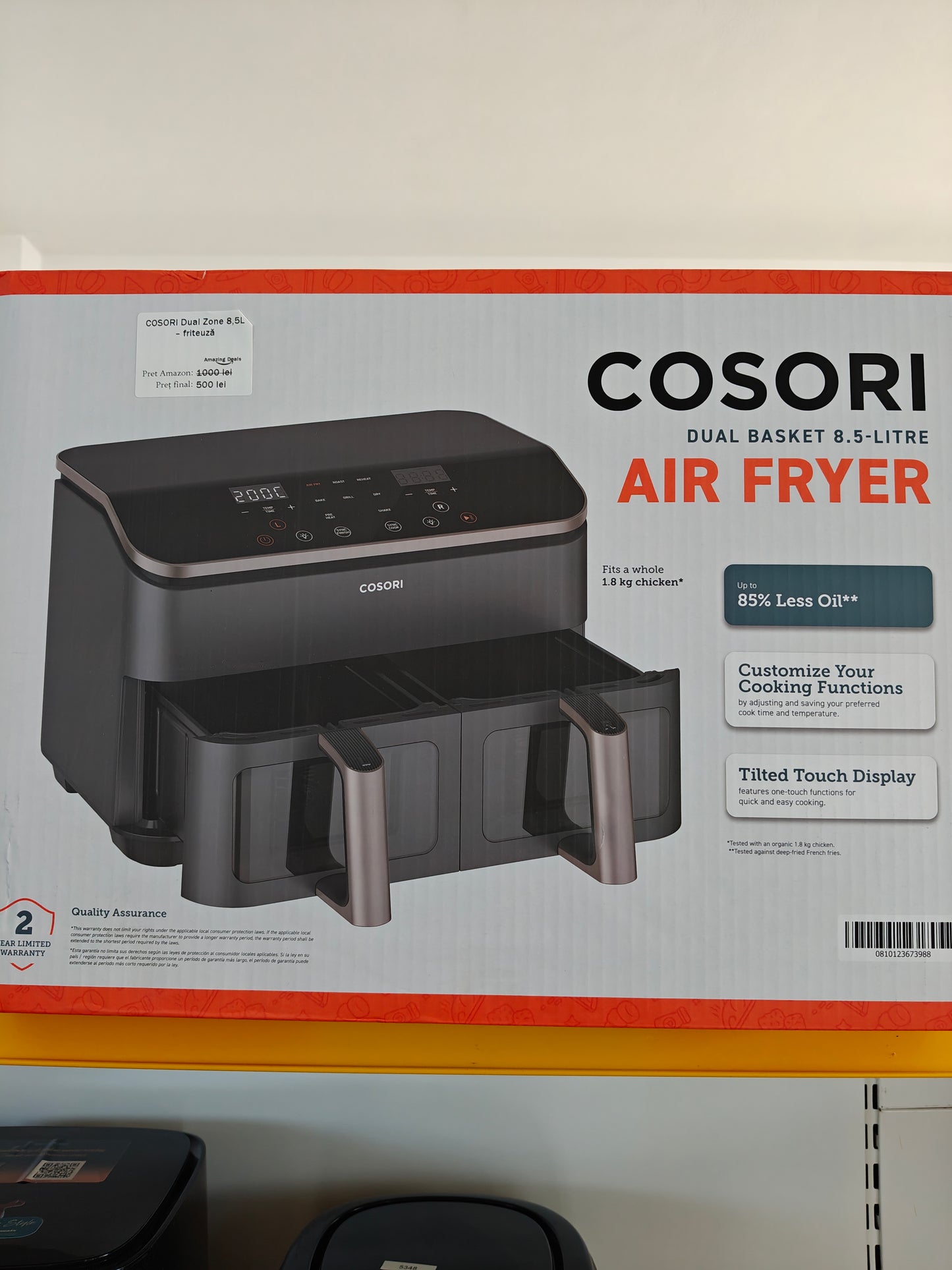 Air Fryer Cosori Dual Zone ,8.5L