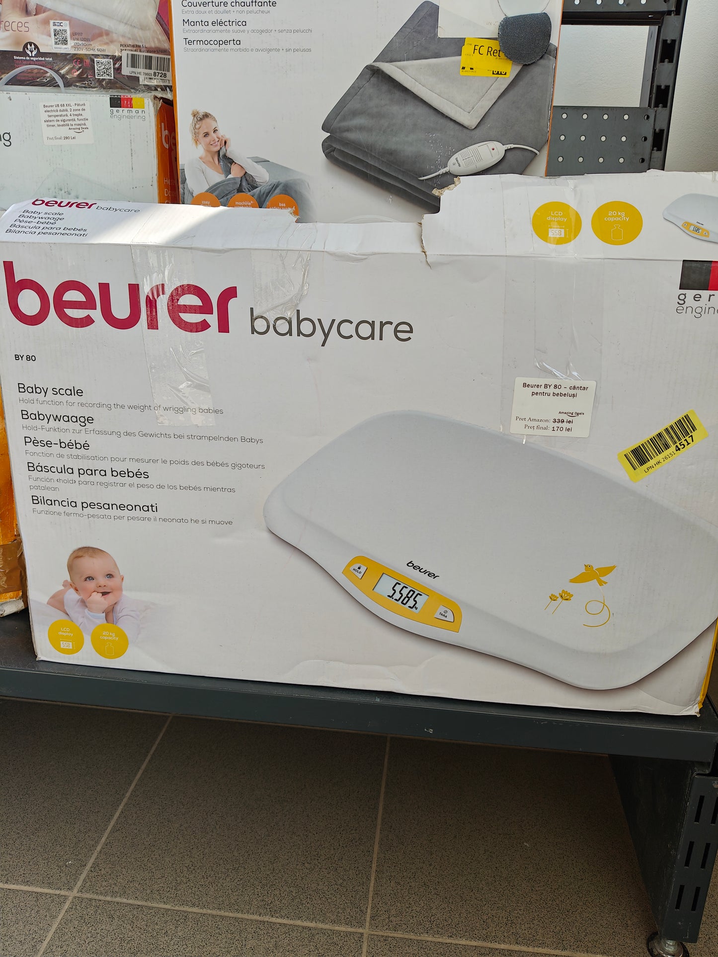 Cantar pentru bebeluși ,beurer BY 80