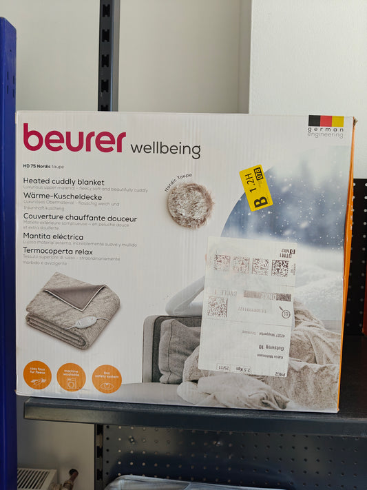 Pătură electrică,180x130cm, lavabila ,Beurer HD 75 Cosy