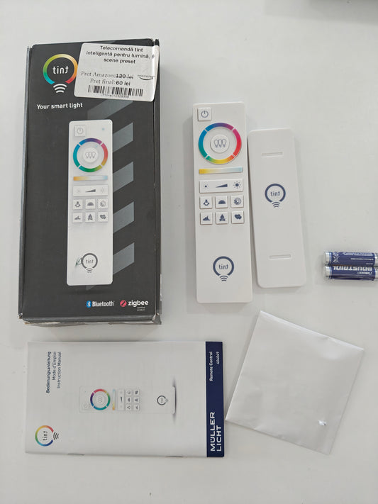 Telecomanda Tint inteligentă ,pentru lumină , 9 scene