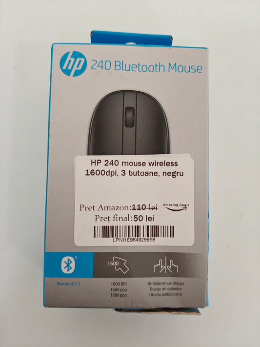 HP 240 - Mouse Wireless 1600DPI