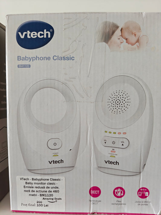 Baby Monitor VTech BM1120 ,raza de până la 460 metri
