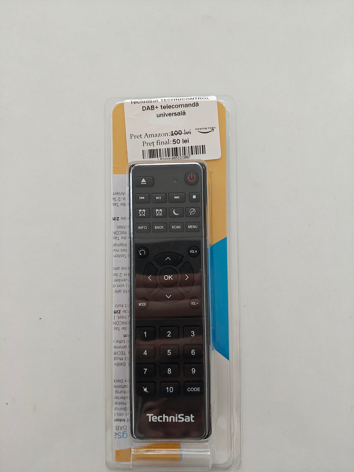 Technisat Technicontrol DAB+ telecomandă universală