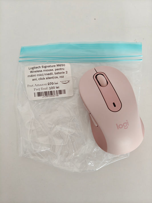 Logitech Signature M650 Wireless, silențios, ambidextru