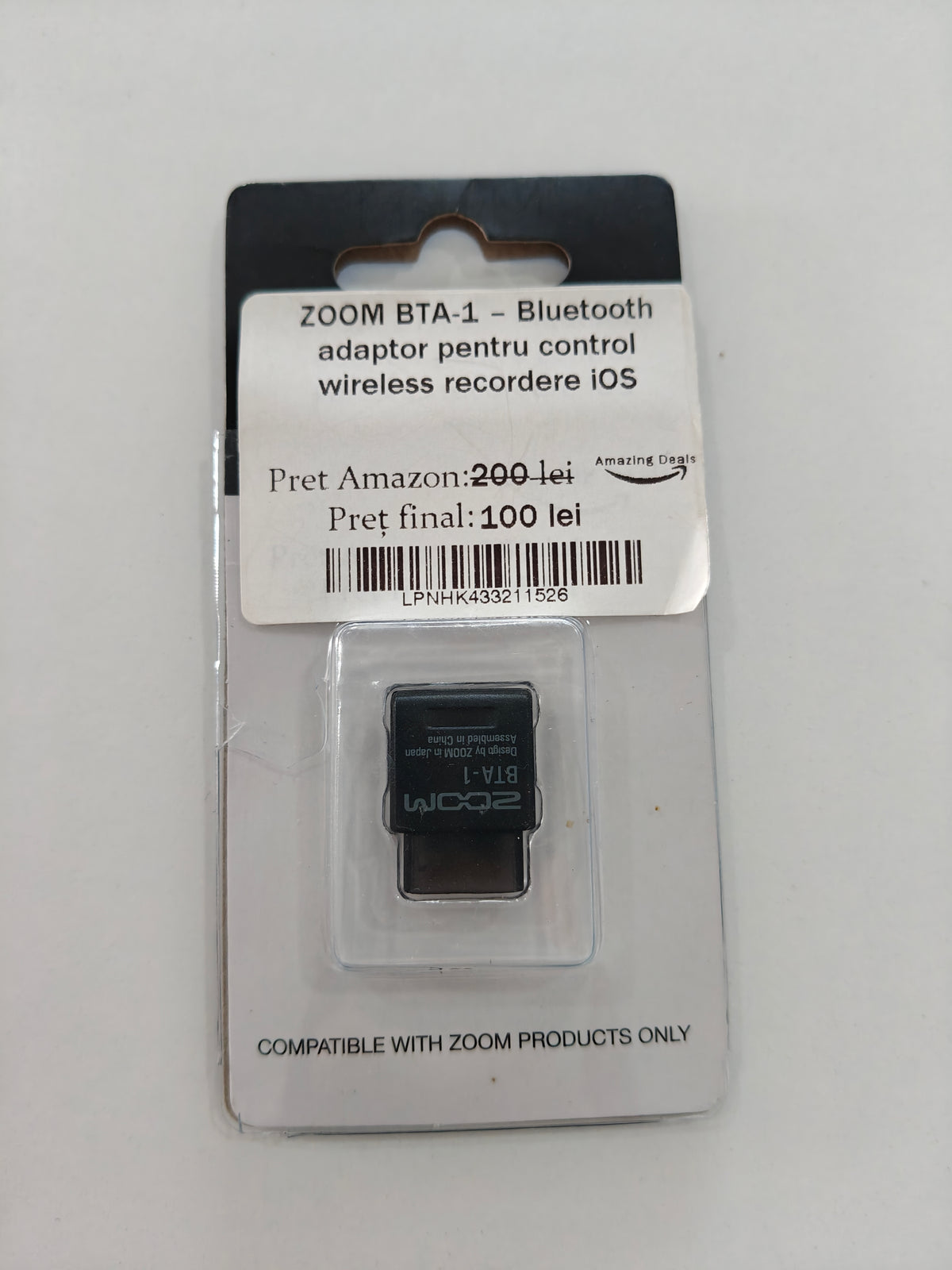 ZOOM BTA-1 - Bluetooth ,adaptor pentru control wireless recordere iOS
