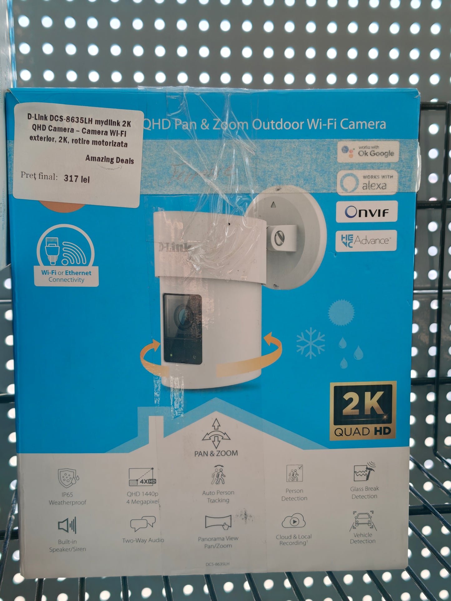 Camera Supraveghere D-Link, 2K QHD, WiFi, IP65