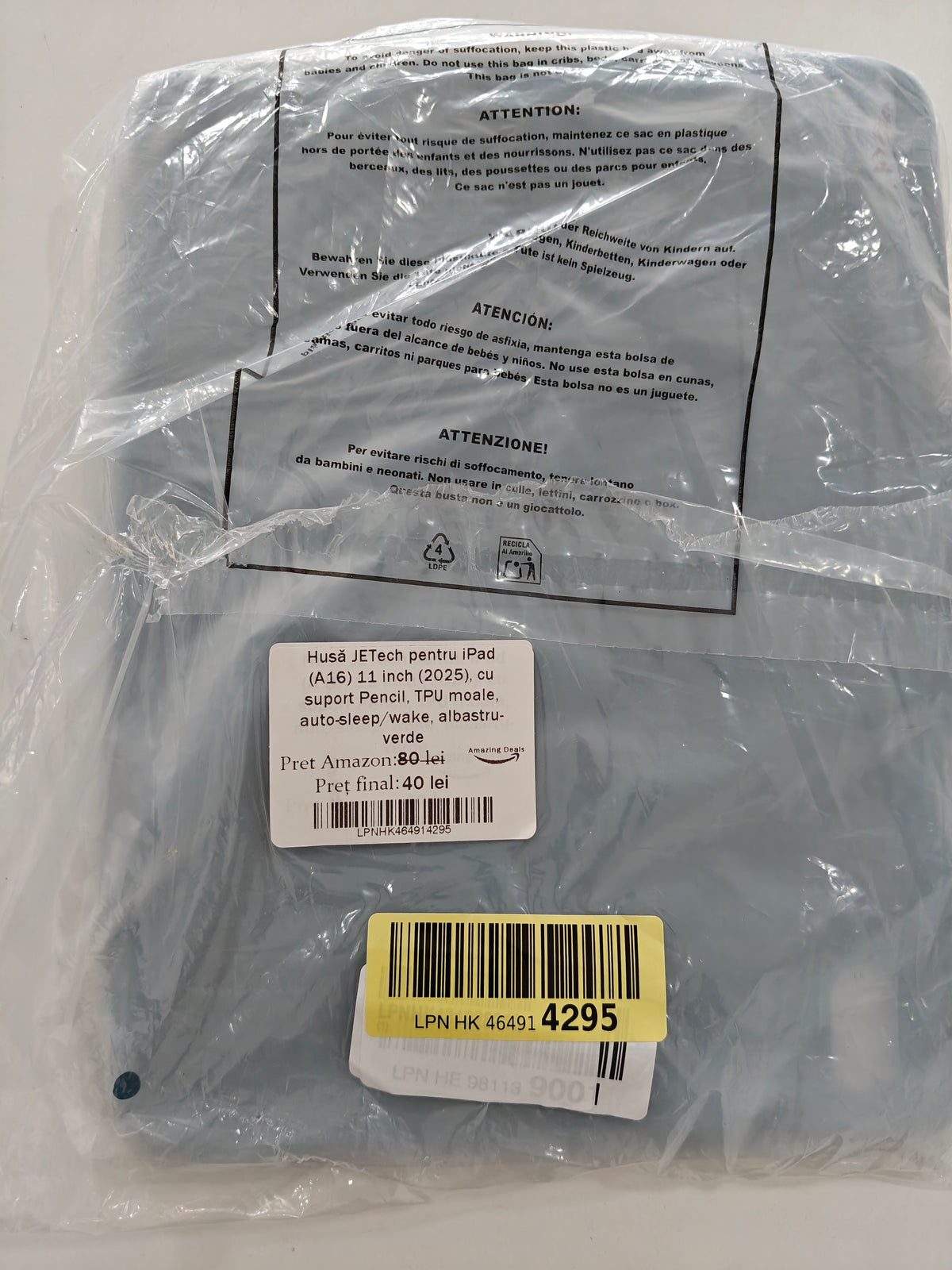 Husa iPad A16 (11") ,suport stilou, auto-wake/sleep