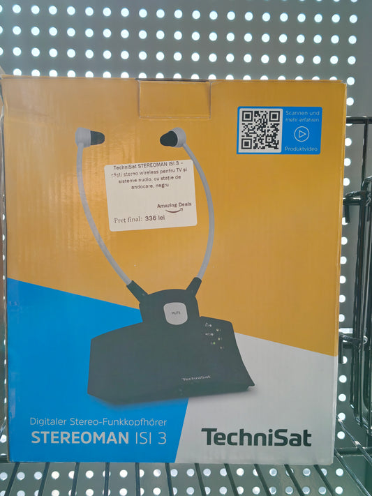 Căști Wireless pentru TV, TechniSat STEREOMAN ISI 3
