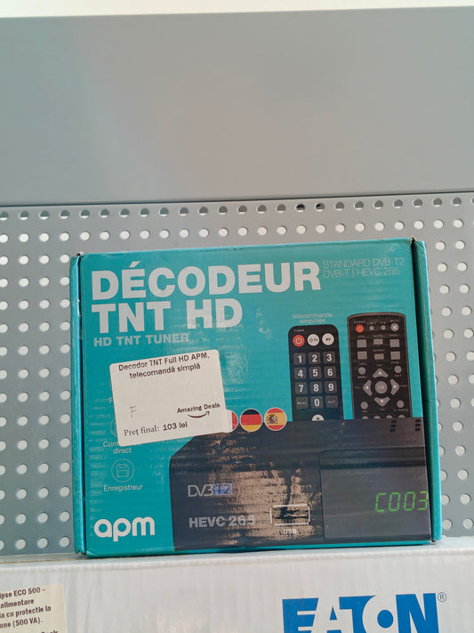 Decodor TNT Full HD APM , telecomandă simplă