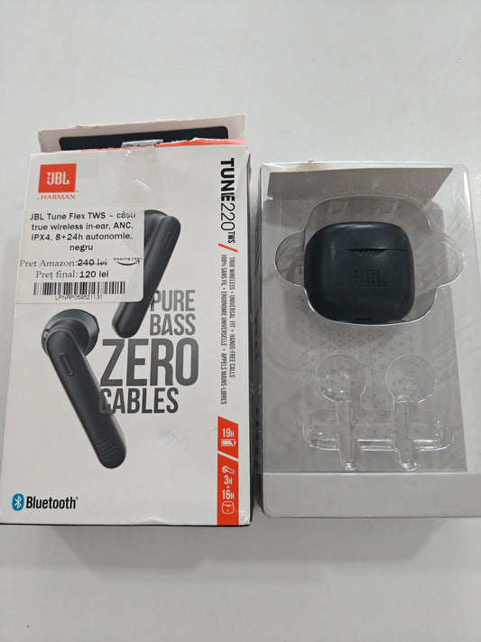JBL Tune Flex TWS - Căști true wireless in-Ear ANC, IPX4