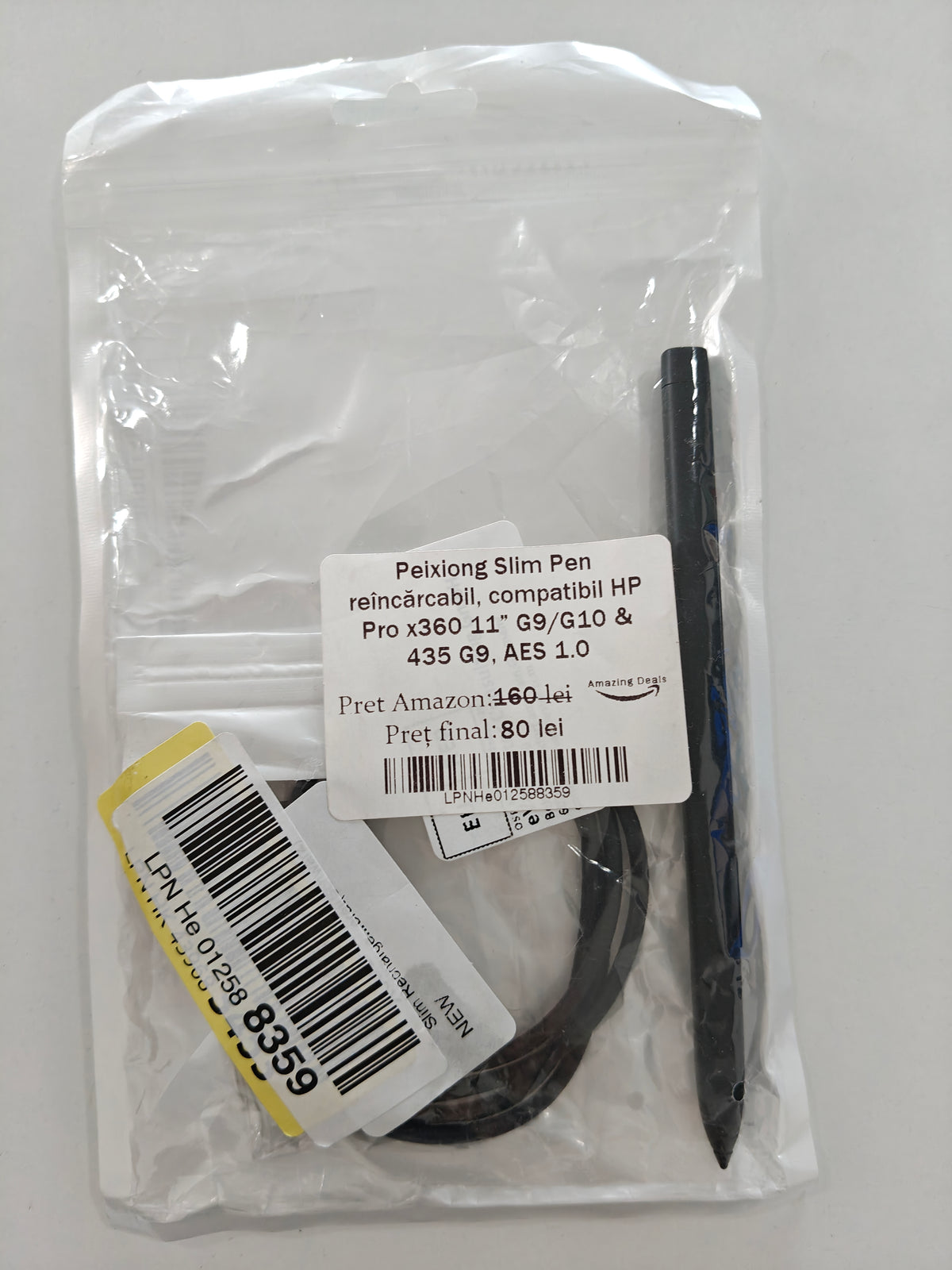 Peixiong - Slim Pen reîncărcabil compatibil HP Pro x360 11", G9/G10 , 435 G9, AES 1.0