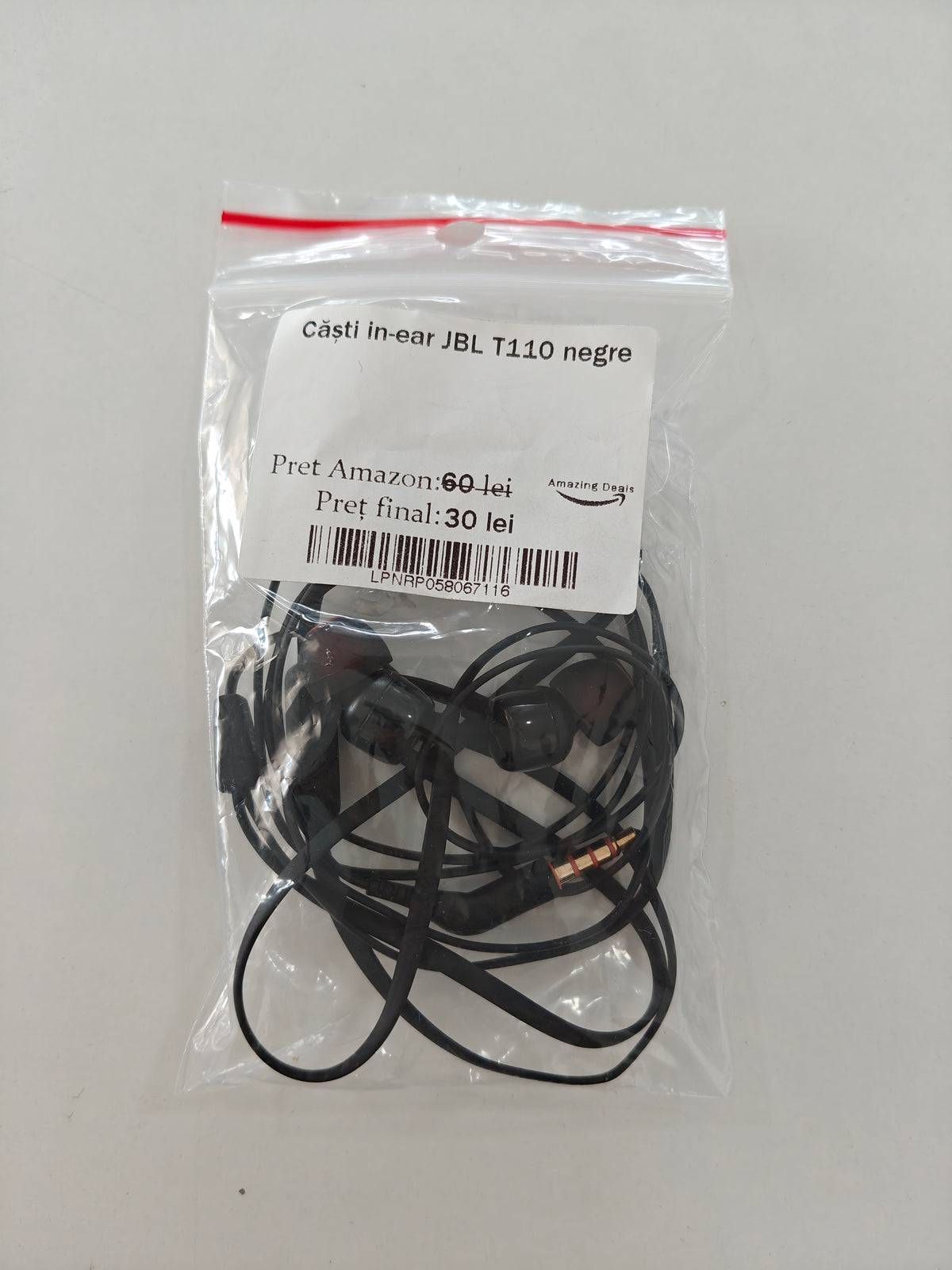 Căști in-Ear JBL Tune 110, Jack 3.5mm
