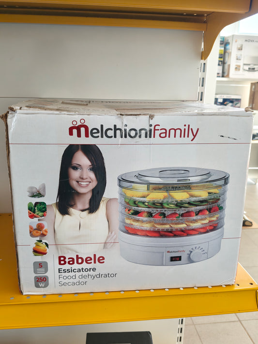 Deshidrator Alimentar - Melchioni Family, 5 Rafturi, 250W, 40-70°C