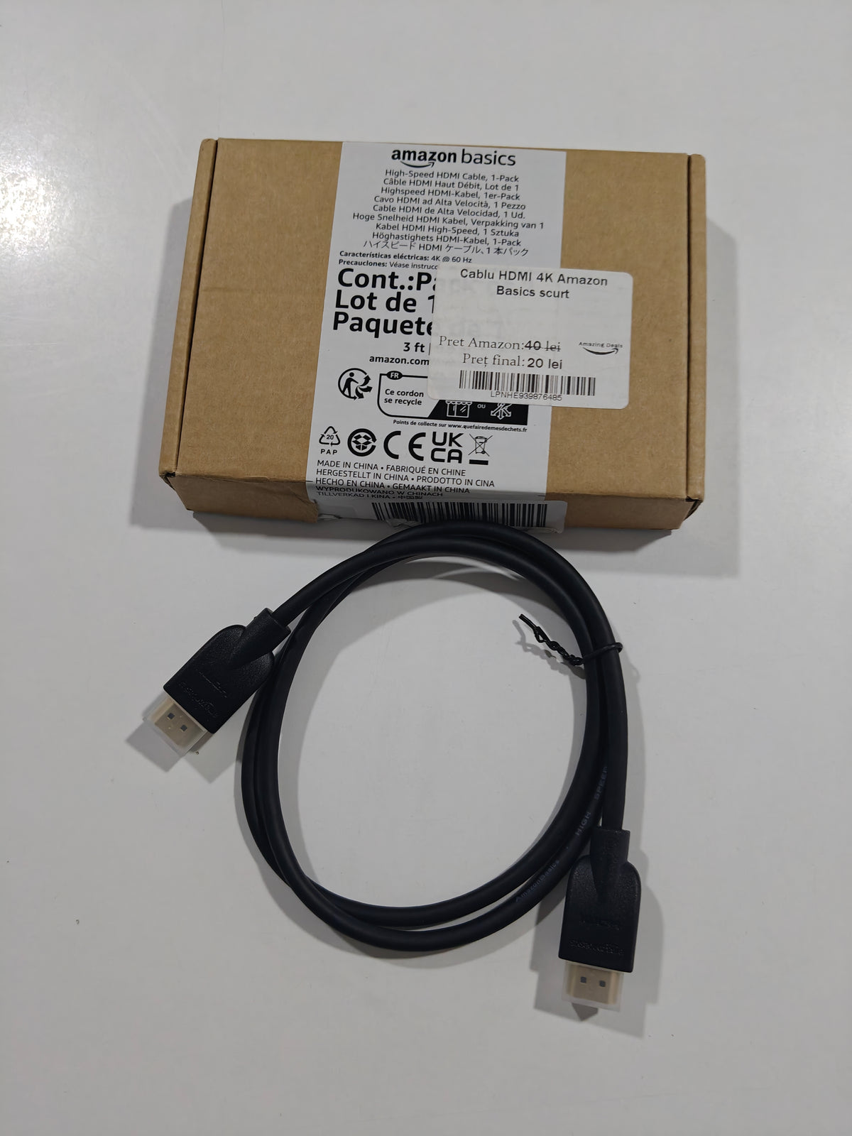 Cablu scurt HDMI 90cm