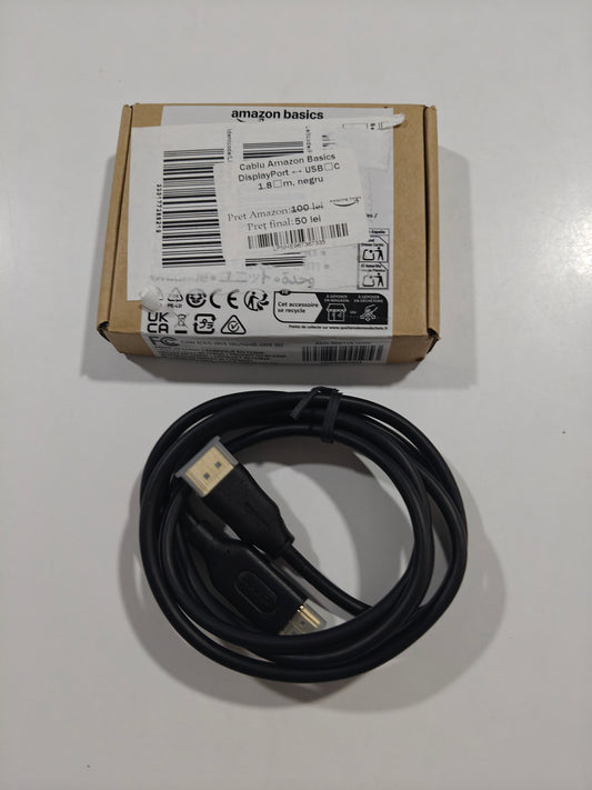 Cablu 1.8m DisplayPort la HDMI