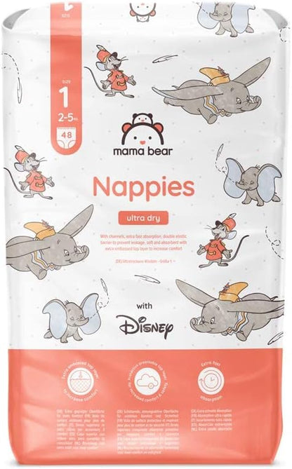 Pampers Mama Bear Ultra Dry, mărimea 1, 2-5kg, 48 buc