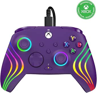 PDP Afterglow Wave - Controller Cablat Xbox Series X/S și PC
