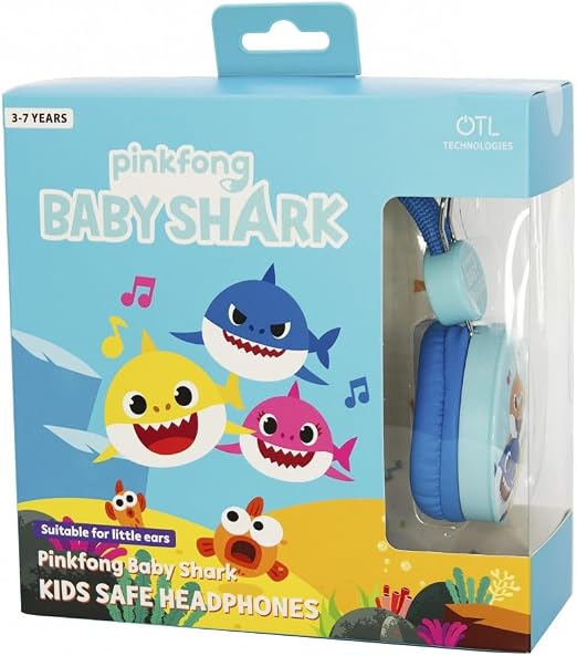 Baby Shark OTL - căști pentru copii ,cu fir