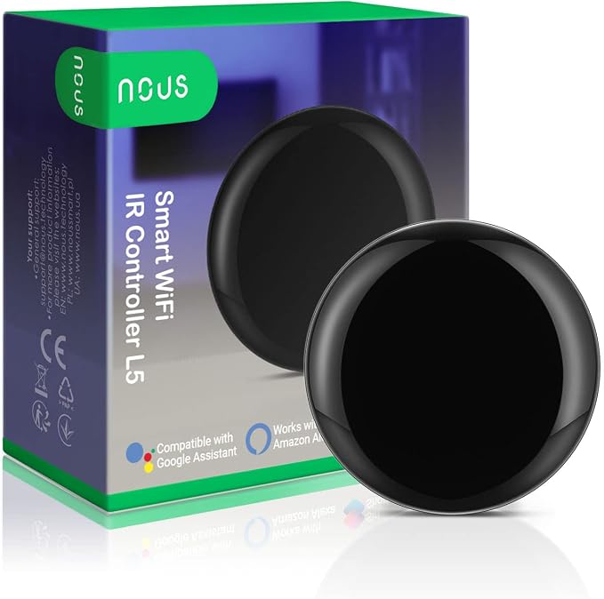 NOUS L5 Tuya Smart Life IR Hub remote control prin WLAN ,compatibil cu Alexa și Google Home