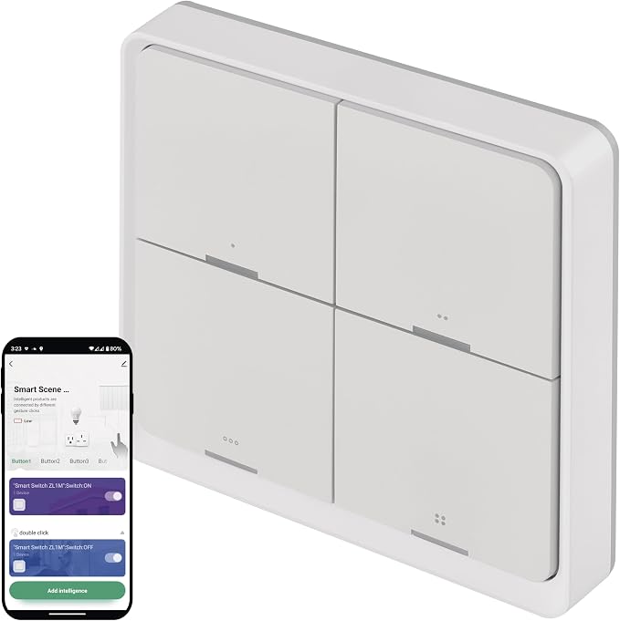 EMOS GoSmart comutator scenă Smart ZigBee, 4 butoane