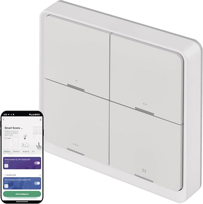 EMOS GoSmart comutator scenă Smart ZigBee, 4 butoane