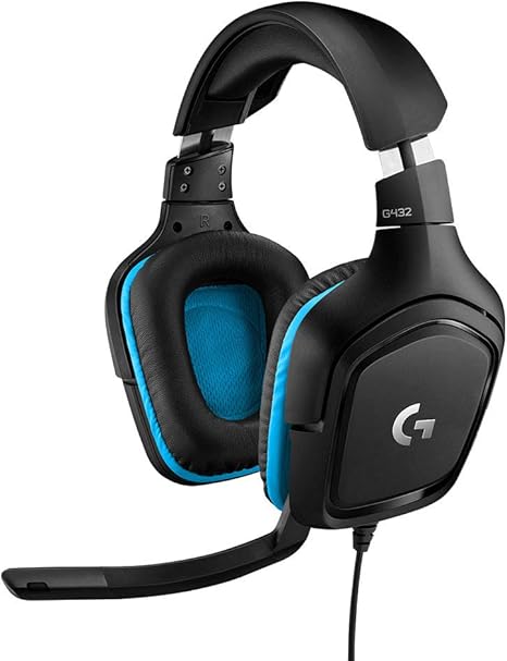 Căști Logitech G432 cu Fir, Surround 7.1 DTS X 2.0 Driver