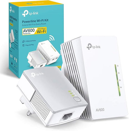 Kit Powerline Extender, TP-Link TL-WPA4220KIT, până la 300 Mbps