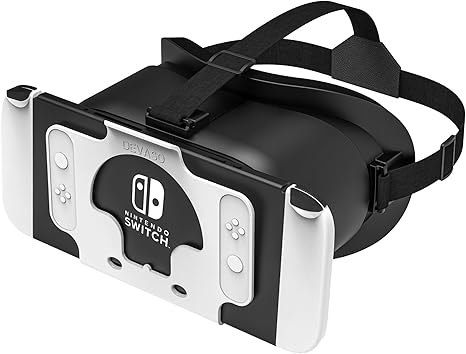 Devaso VR Headset Nintendo Switch ,Lentile HD Reglabile,3D