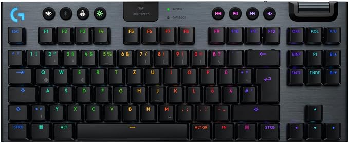 Logitech G G915 X Lightspeed TKL - Tastatura Gaming (Doar Bluetooth, fără USB)