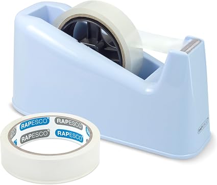Rapesco 1488 - Dispenser de Bandă + 2 role ,albastru pastel