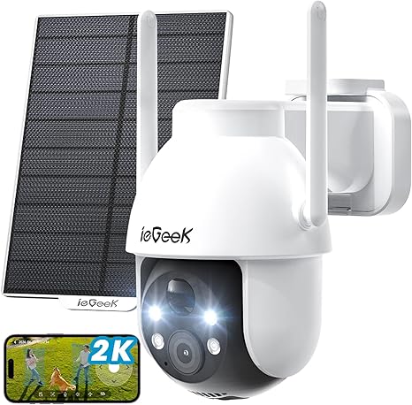 Cameră Supraveghere ieGreek ,Panou Solar , 360° ,WiFi , IP65