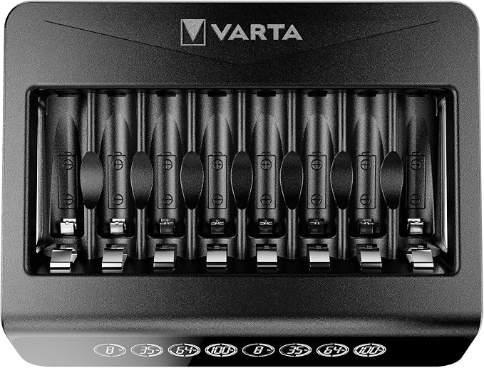Varta - Încărcător de Baterii AA/AAA ,până la 8 baterii , Ecran LCD