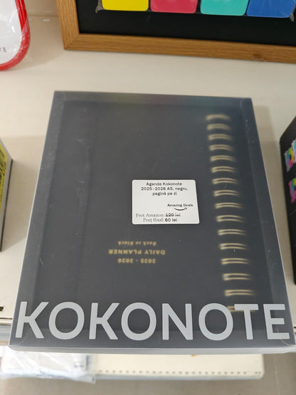 Agendă Kokonote 2025-2026 ,o pagină pe zi