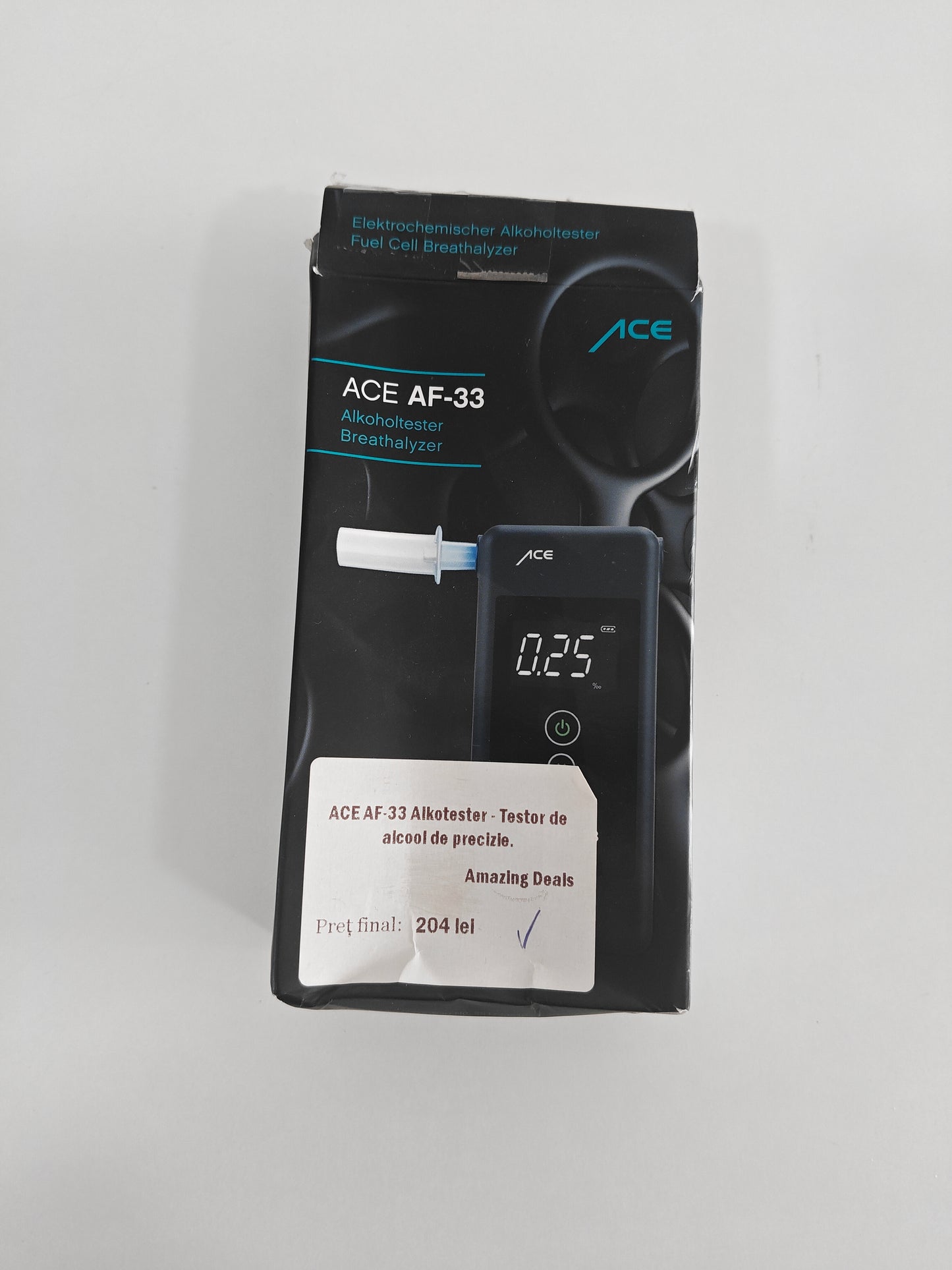ACE AF-33 Alkotester - Tester de Alcool de precizie