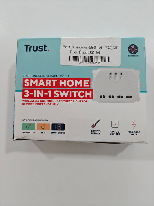 Trust întrerupător 3 in 1 ,Smart Home, 3500W