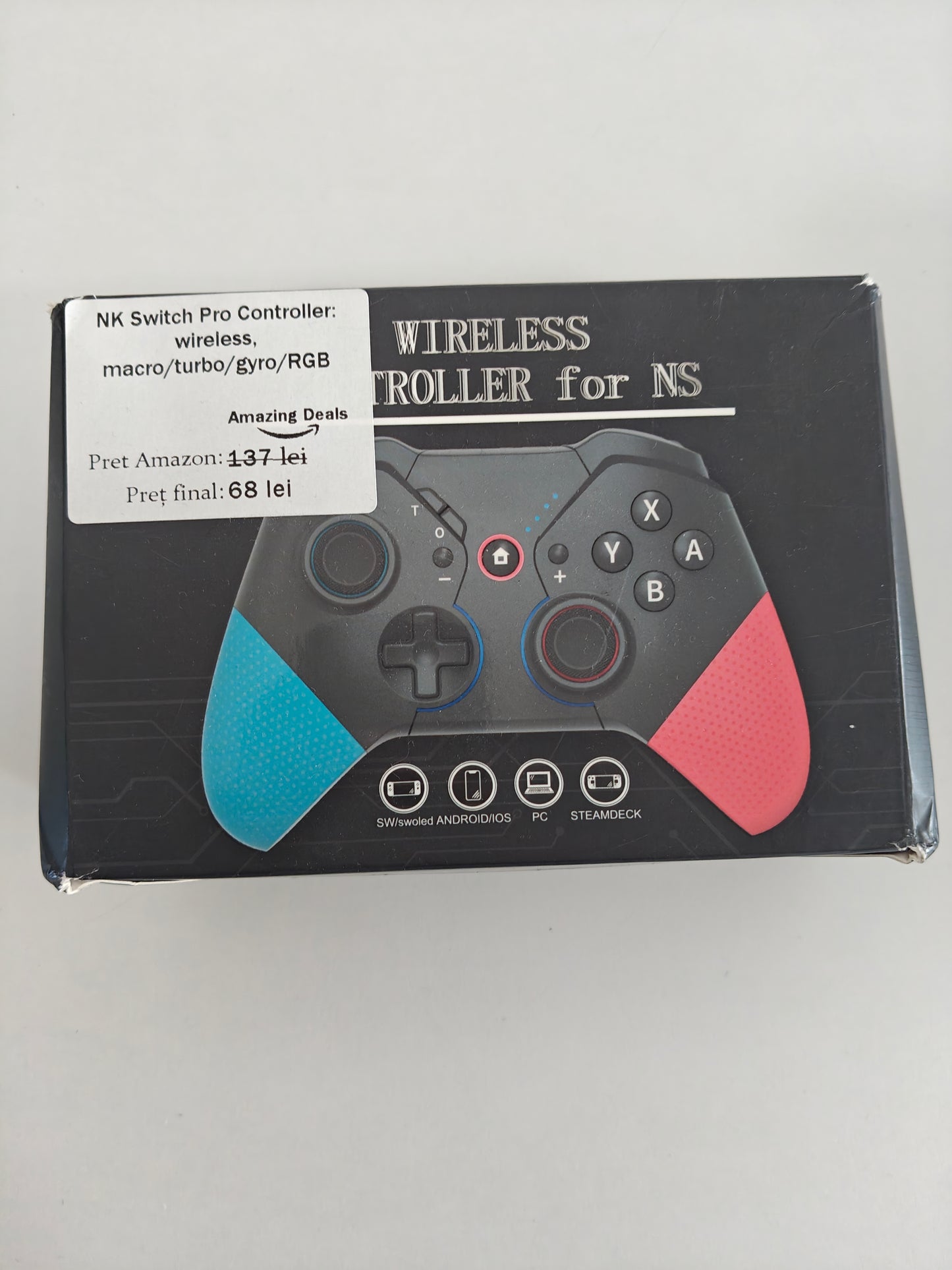 Controller NK Switch Pro Wireless, Macro/Turbo/Gyro/RGB