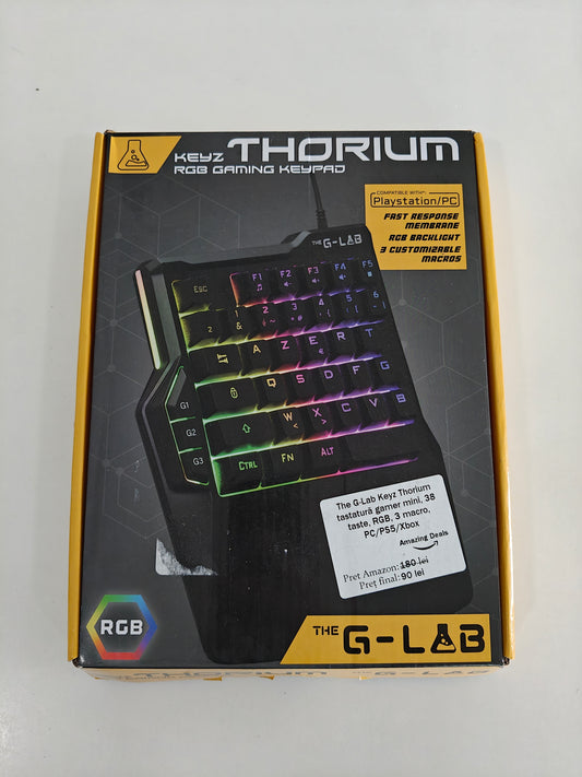 Tastatură mini ,The G-Lab Keyz Thorium, 3 Macro
