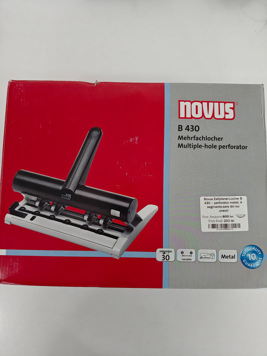 Novus B 430 - Perforator metal ,4 segmente (sare din loc uneori)