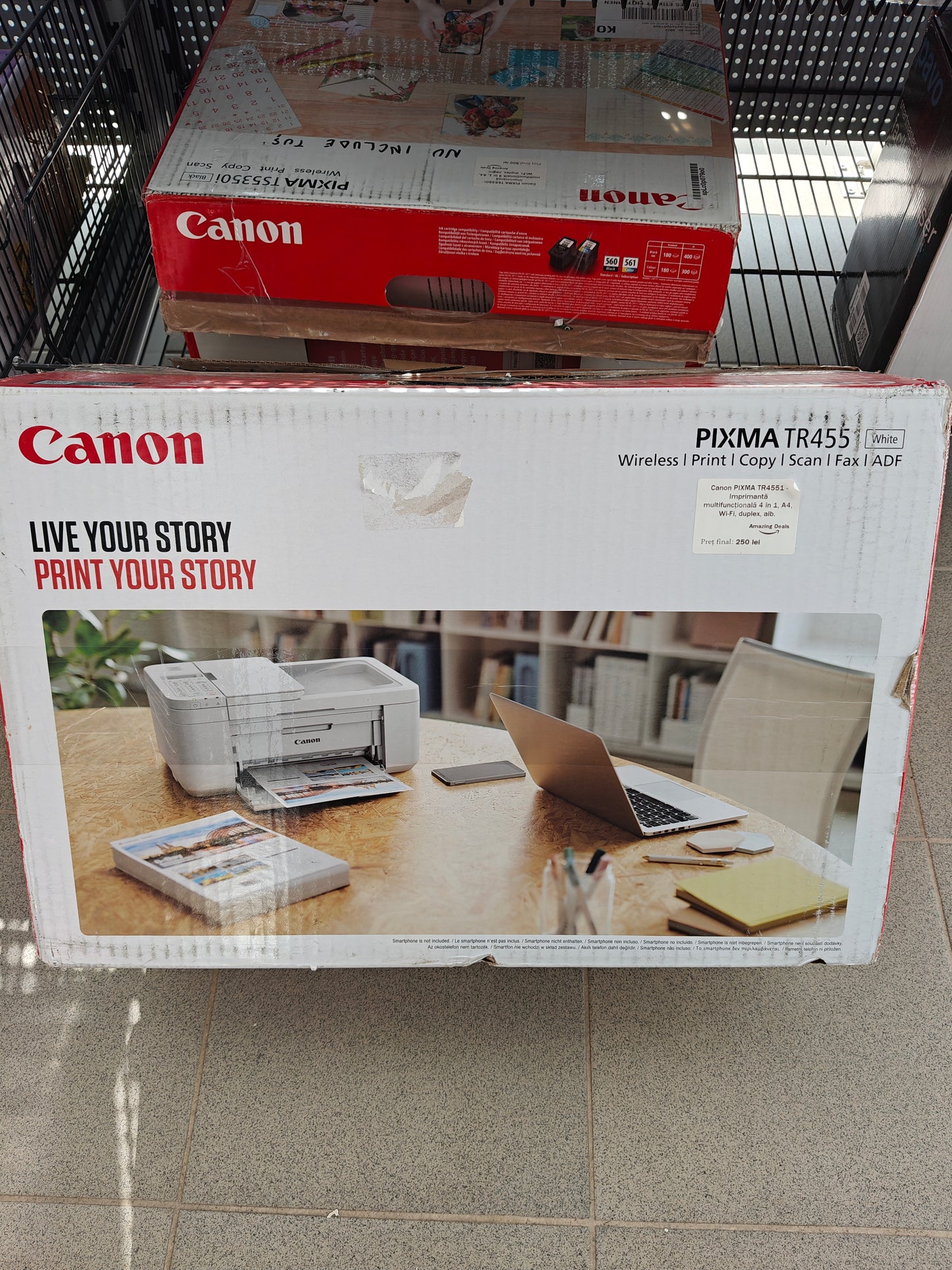 Imprimantă Canon Pixma TR455, Fără Tuș