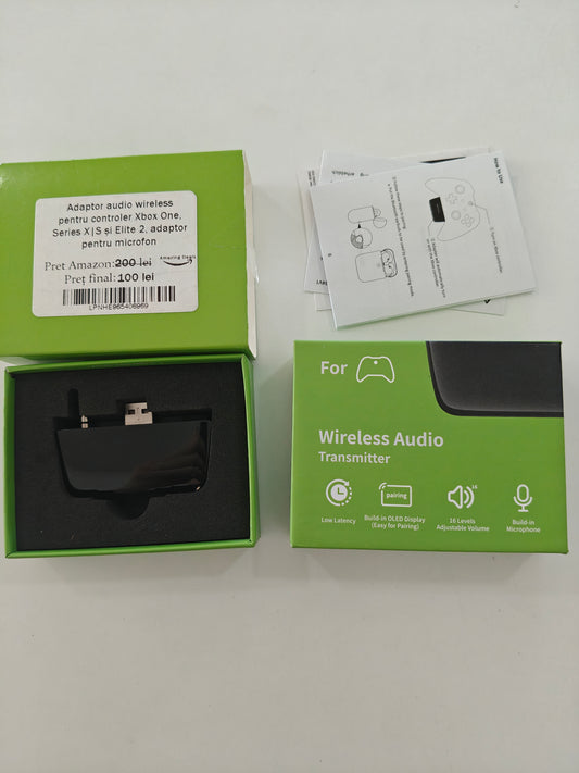 Adaptor Audio Wireless pentru Controller XBOX One , Series X/S și Elite 2, adaptor pentru microfon