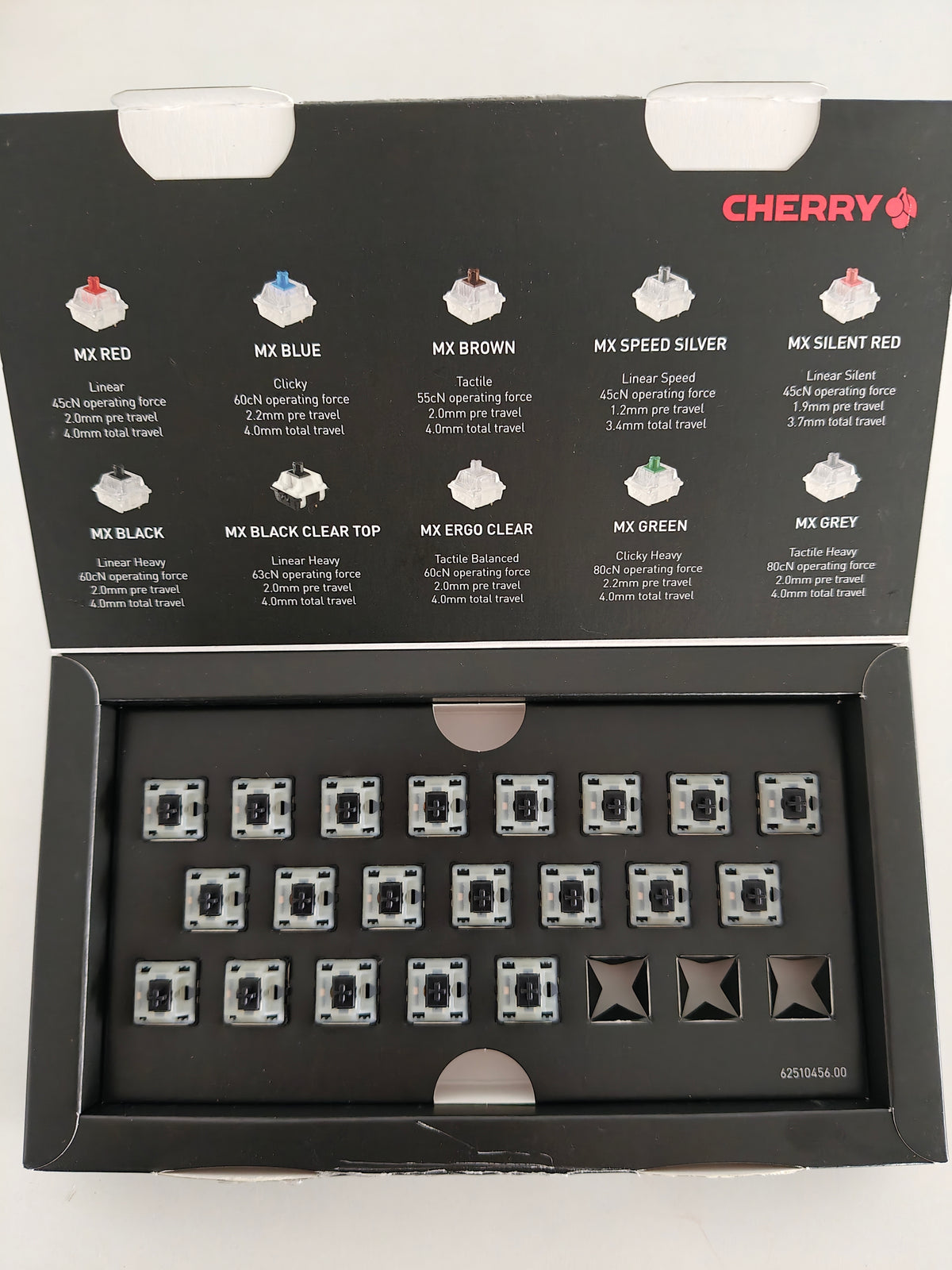 Cherry MX Black Clear ,Kit Switch ,20 buc