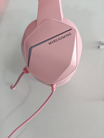Căști Mars Gaming MH122P, RGB ,Roz ,PS4/PS5/XBOX/PC