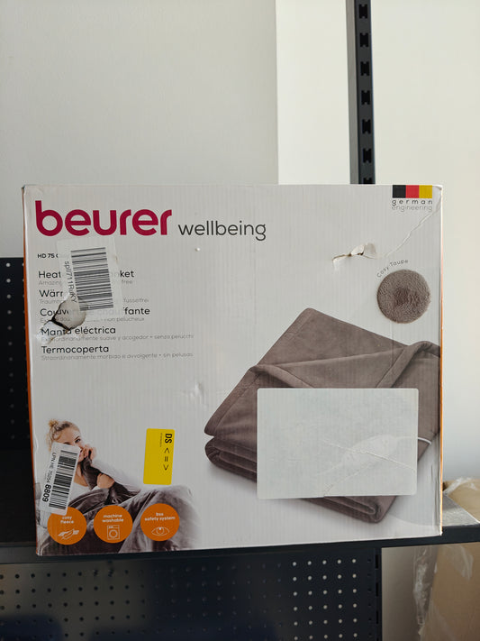 Pătură electrică,180x130cm, lavabila ,Beurer HD 75 Cosy